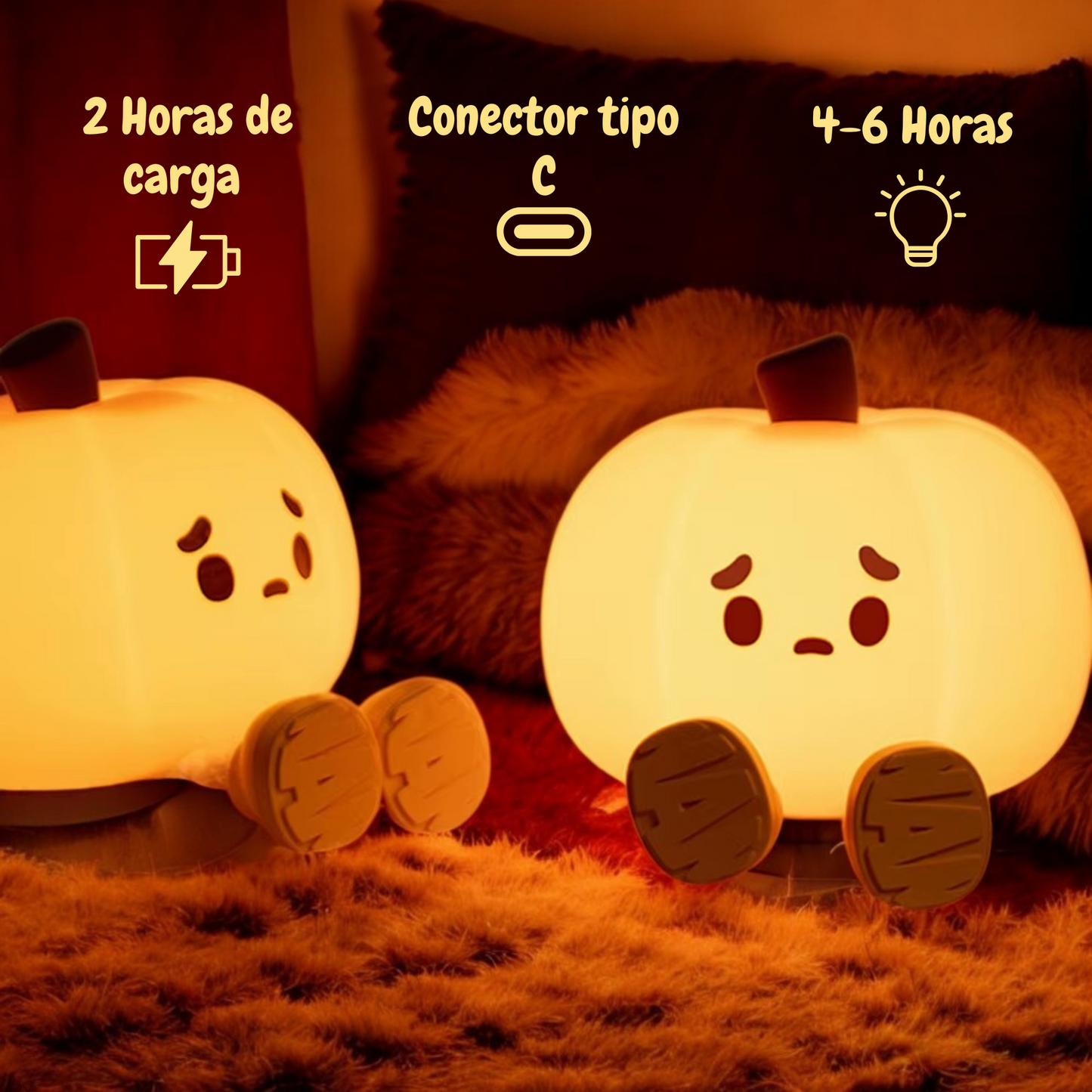 Lámpara Calabaza | Lámpara Nocturna